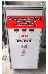 Ổn áp lioa DR3 75kva II thế hệ 2