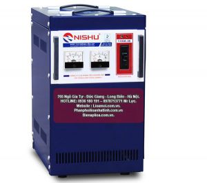 Ổn áp nishu 7,5kva dải 90v - 250v