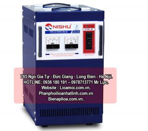 Ổn áp nishu 10kva dải 150v - 250v