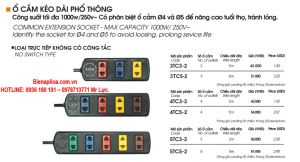 Ổ cắm lioa 3TC3-2, 4TC3-2