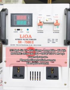 Ổn áp lioa SH-7,5kva II thế hệ mới