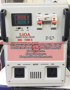 Ổn áp lioa DRI-7,5kva II thế hệ mới