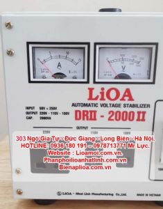 Ổn áp lioa DRII 2 kva thế hệ 2 mới