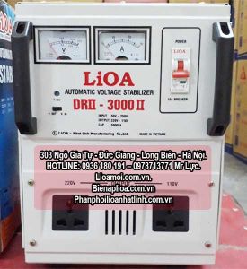 Ổn áp lioa DRII 3kva thế hệ 2 mớiI